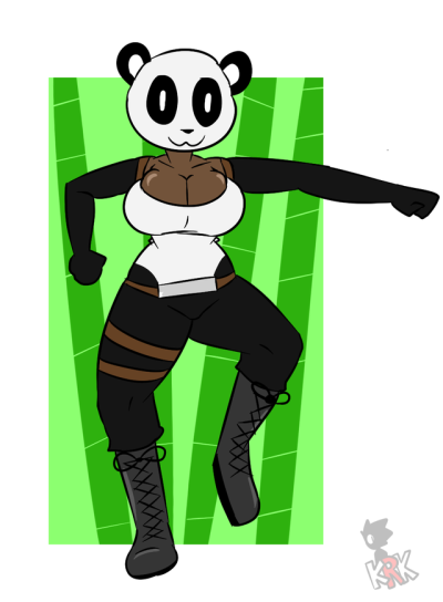 the fortnite dance with the leader of team panda - panda team leader fortnite drawing