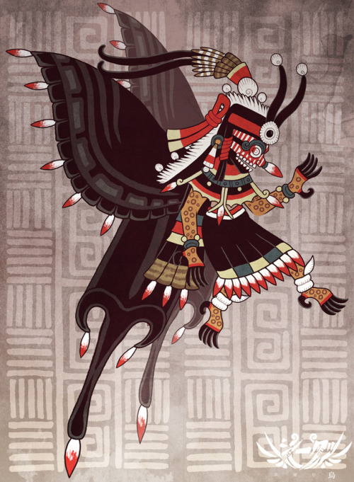 shi-gu:Itzpapalotl, the Obsidian Butterfly.Goddess of...