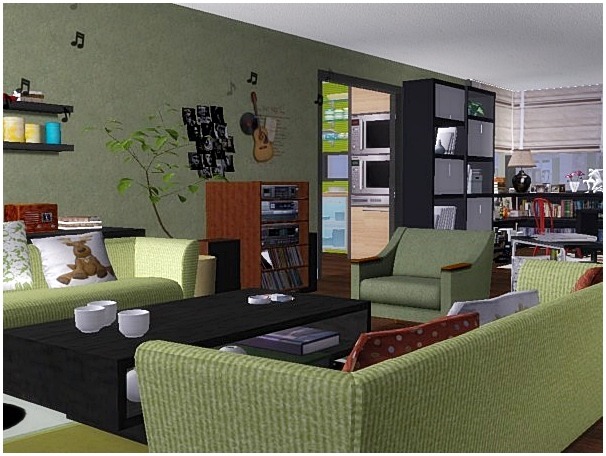 sims 2 living rooms