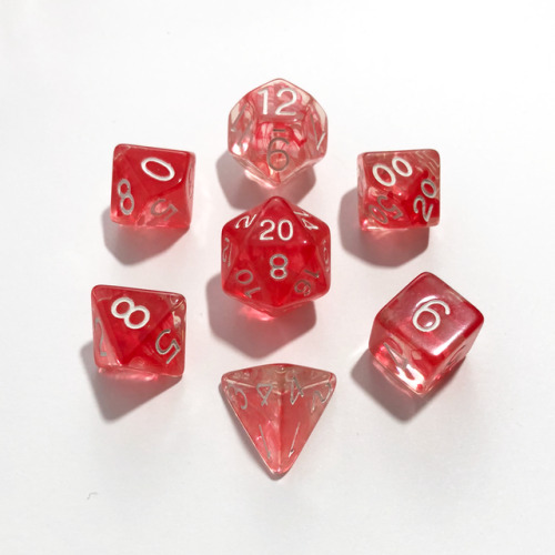 D4 D6 D8 D10 D12 D20 Polyhedral Spiral Dice Set For D/&D And Other TTRPG