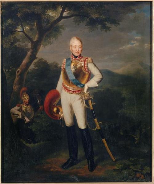 A portrait of Charles X by Charles Duchesne. 1818.
[credit: © RMN-Grand Palais (Château de Versailles) / Hervé Lewandowski]