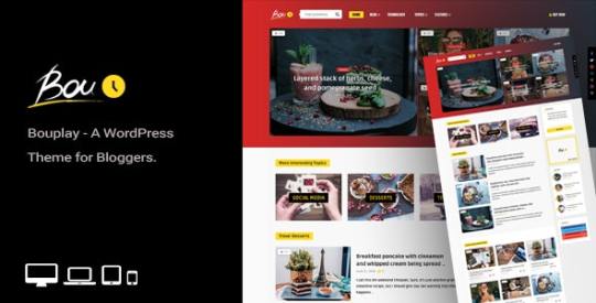 Bouplay WP v1.9 - A WordPress Theme for Bloggers Nulled