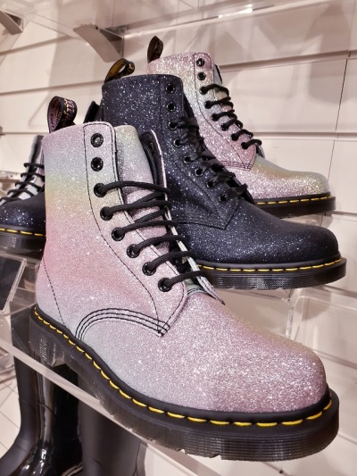 pastel glitter doc martens