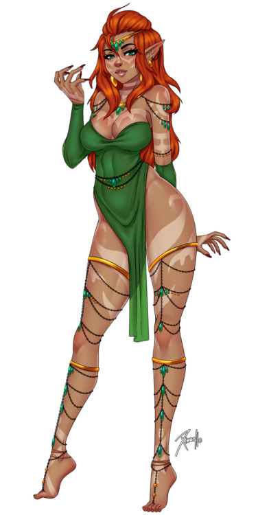 xinaelle-sfw:Feral Elf belongs to her respective...