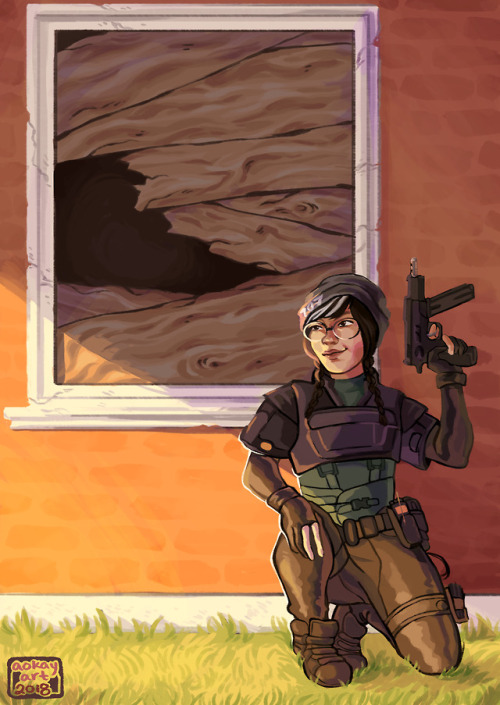 plant-life:Commission of Dokkaebi from Rainbow Six Siege for...