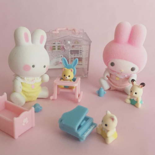 Sylvanian families розовая комната