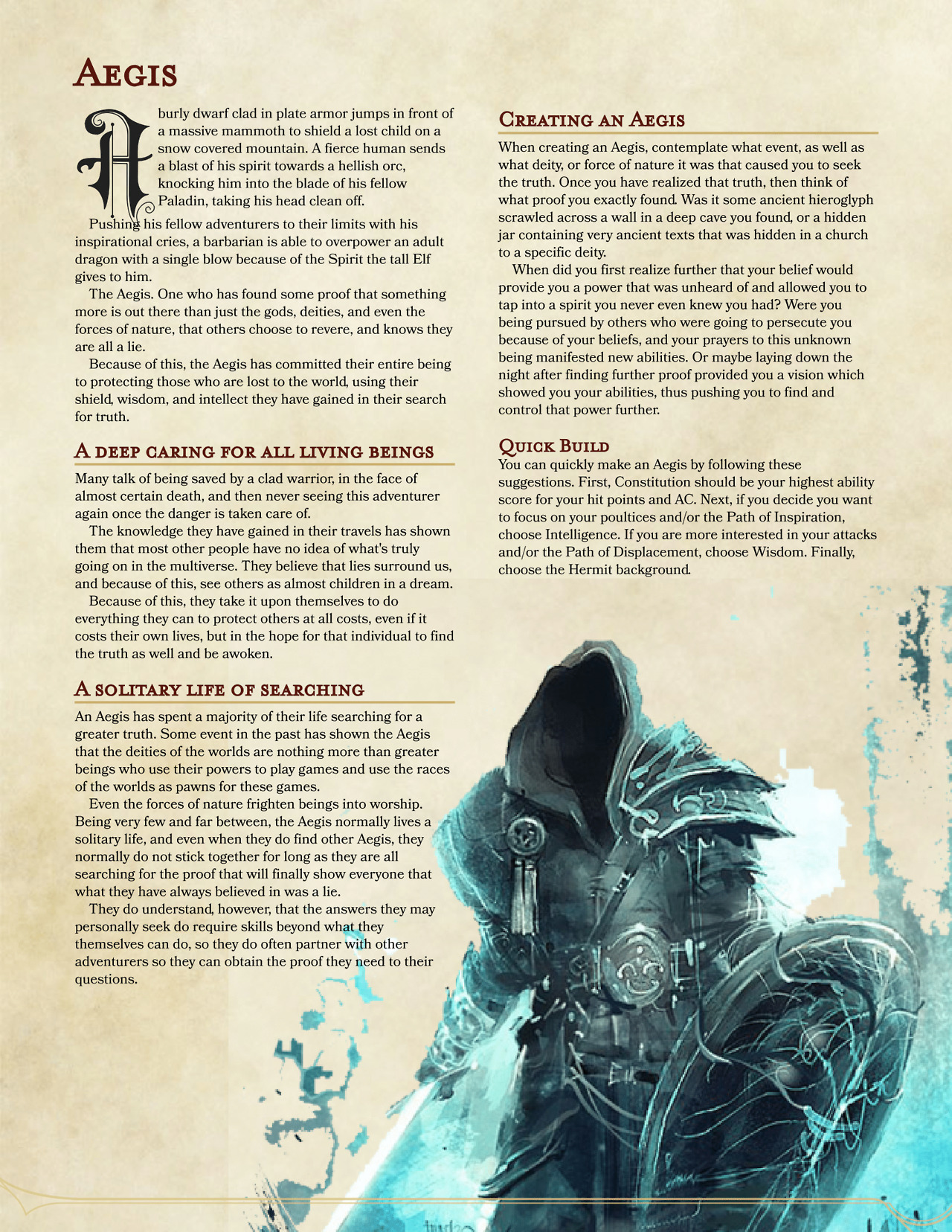 skyrim dnd homebrew classes pdf