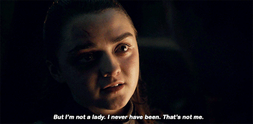 Image result for arya that's not me that's never been me I'm not a lady gif