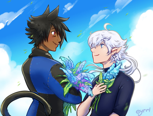 B-day gifty for Kuko. Alphinaud is their fav and bestie.