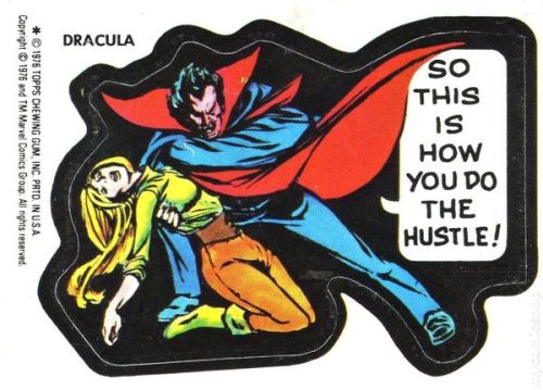 70sscifiart:1976 Topps Marvel stickers