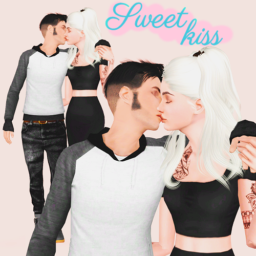 sims 3 couple kissing pose