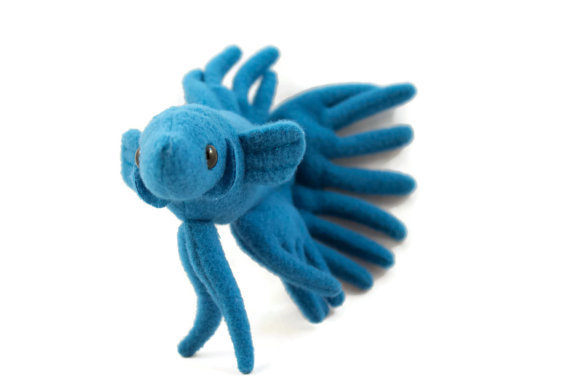 custom betta fish plush