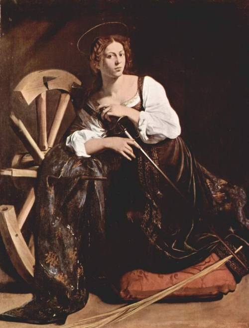 artist-caravaggio:Saint Catherine of Alexandria,...