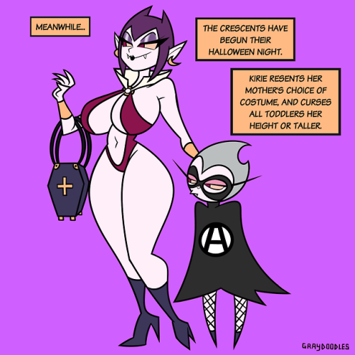 shout out to the aquabats yo Halloween artists on tumblr vampirella vampire ocs dream catcher Kirie Crescent Kirie& 039;s Mom