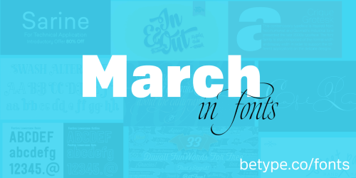 Best Fonts Released on March
