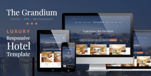 Grandium v1.6.4 - Luxury Hotel Theme Nulled