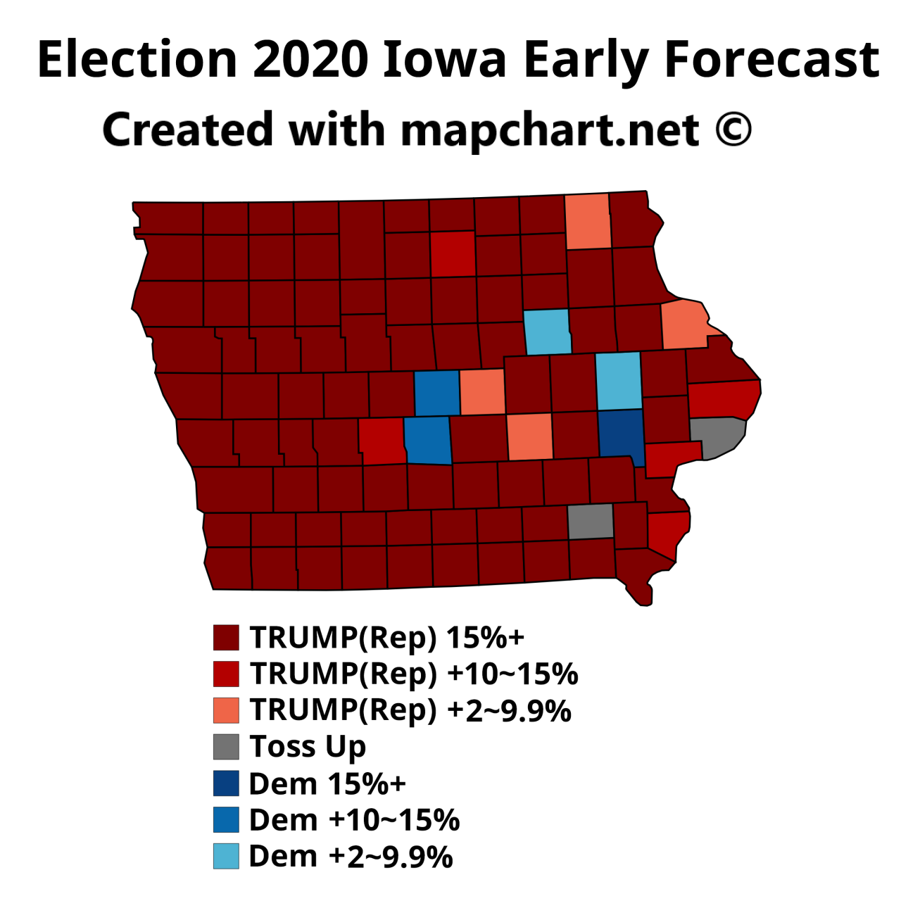 Iowa: Presidential Election 2020 TRUMP vs...1280 x 1280
