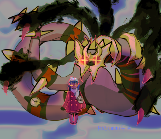 pokemon is about a weird little girl and the enormous worm dragon she stole from hell