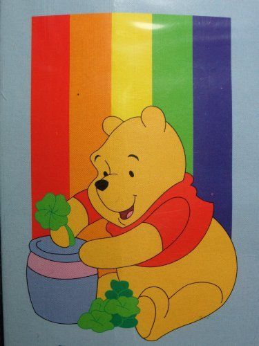 pooh bear gay pride pin