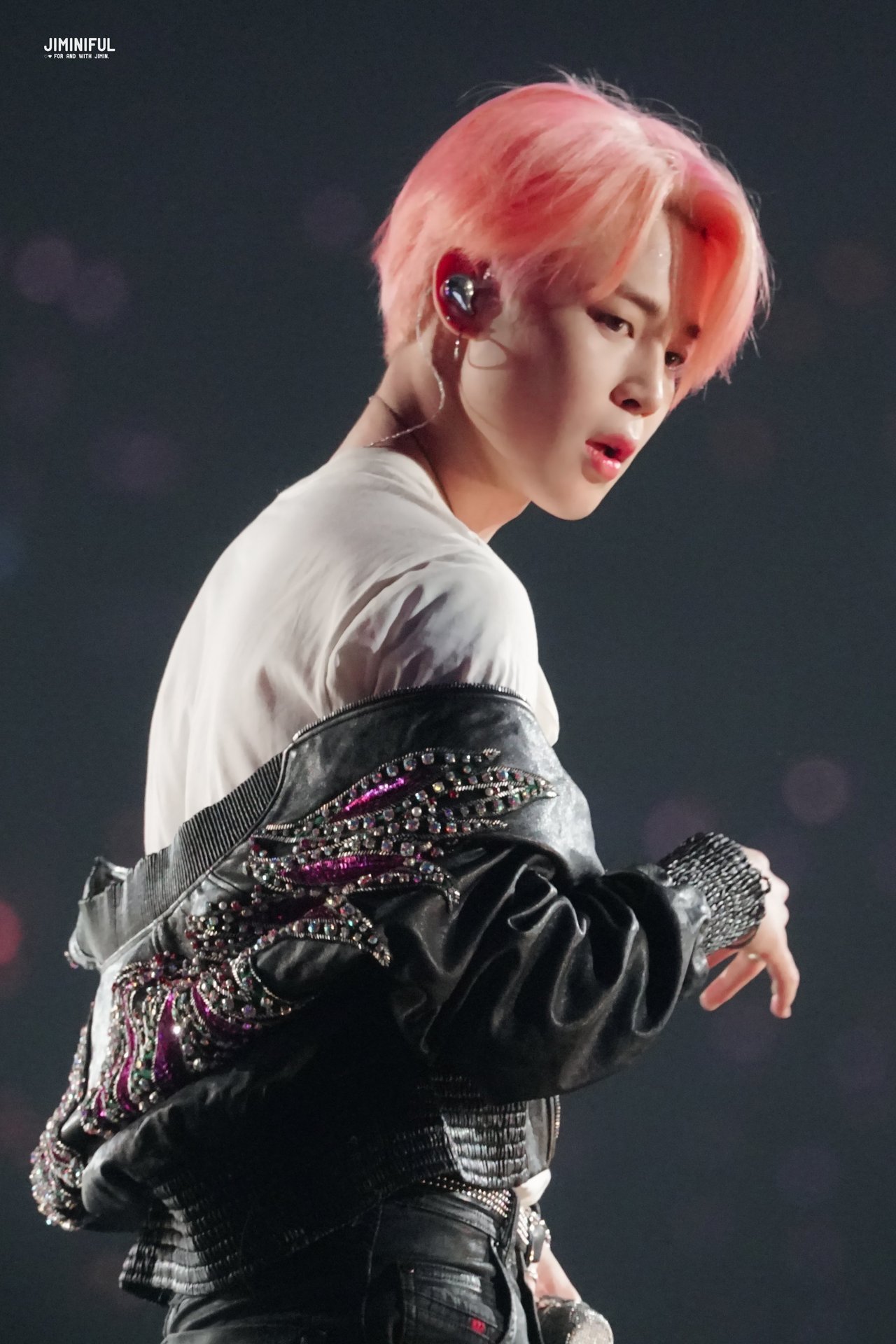 jimin pink hair on Tumblr