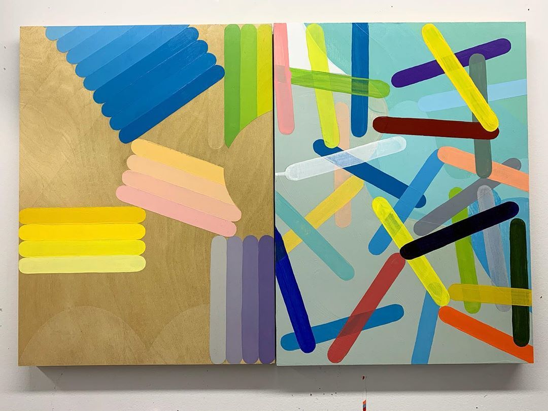 #tbt #untitled #painting 24”x16” 2014 #studioshot