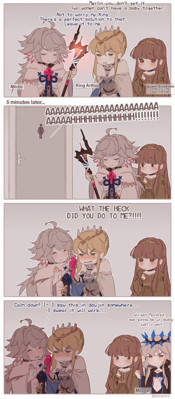 thus he earned his famous title 'Merlin the dickwizard' but funniest part is that this is actually canon lol credits to...