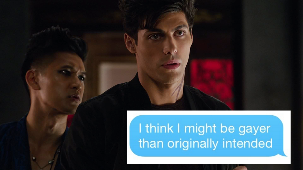 ALEC LIGHTWOOD IS GAY Shadowhunters Gay Text Posts 1 Bonus