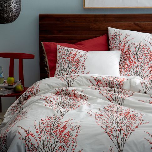 stylish interior design bedroom bedding sakura organic cotton cotton organic west elm