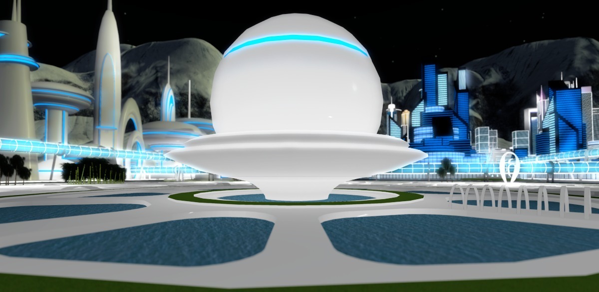 A big plaza in the sim