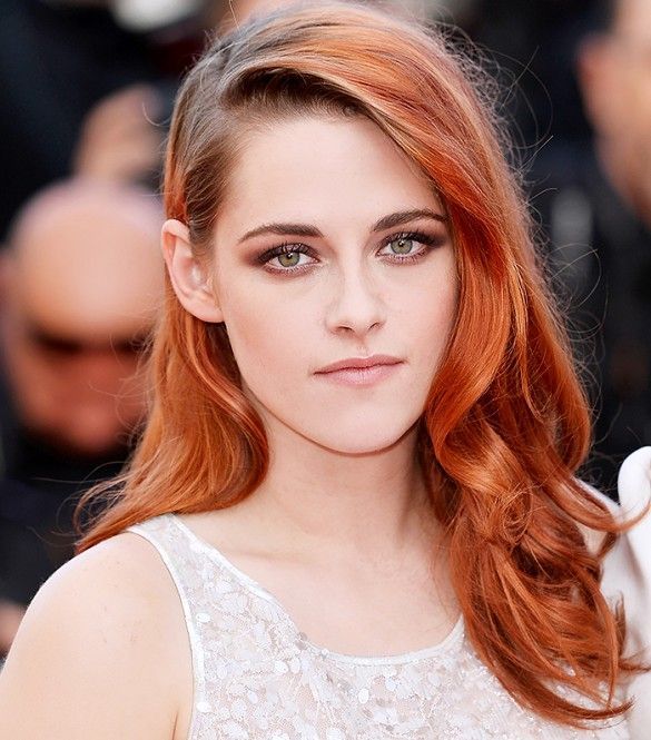 Hair Chalk Celebrity Hair Kristen Stewart S Fiery Orange