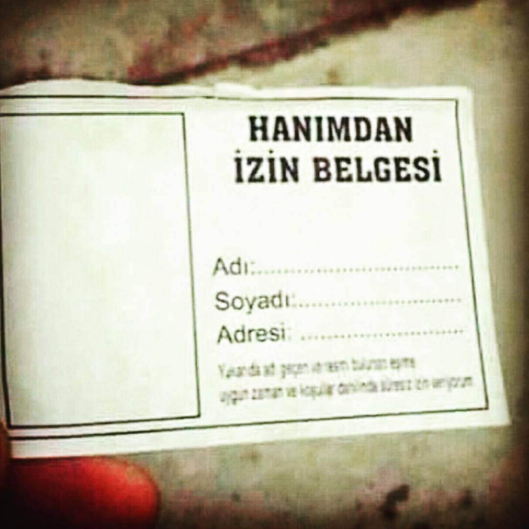 Hanımdan izin belgesi