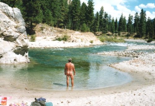 went to this swimming hole, it was 90 degrees, there was a...