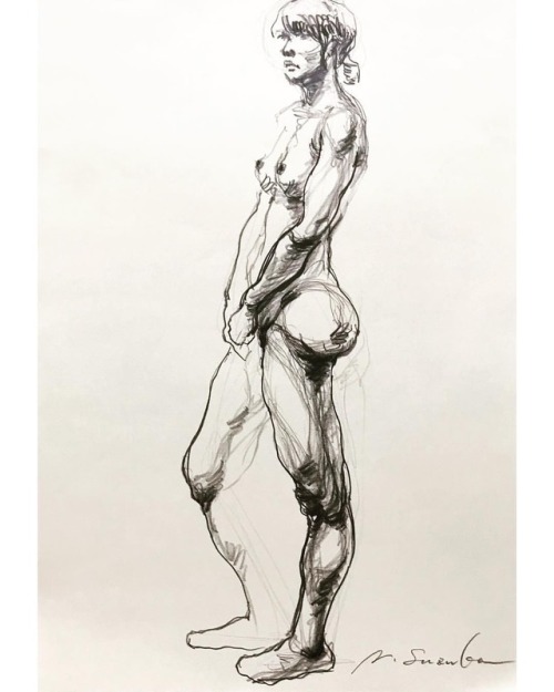 Female nude drawing/Pencil＜6min＞#art #dessin #drawing...