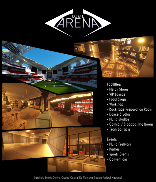 DJML Arena | Republic of Union Islands [Full Interiors] w/ Download Link Minecraft Map