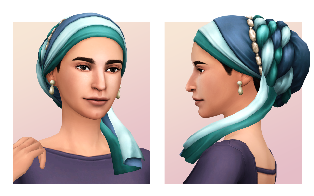 Tichel with TailsA little while ago I had an anon ask about a tichel for their Jewish sim, and so the idea for this edit was born! Itâ€™s a combination/frankenmesh of 2 of the headwraps from City Living.
â€¢ For male and female sims teen through elder
â€¢...