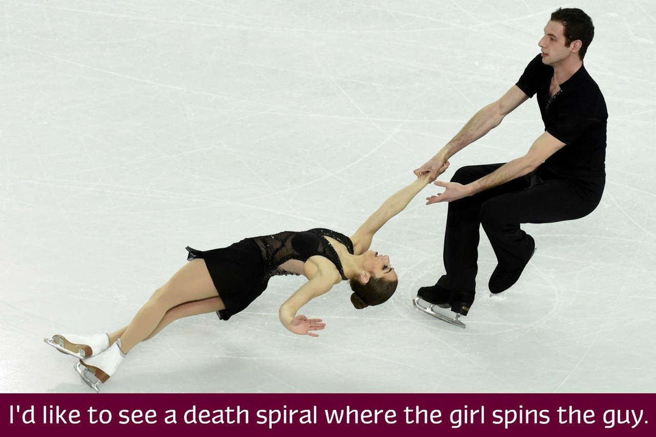 death spiral spins its side completely