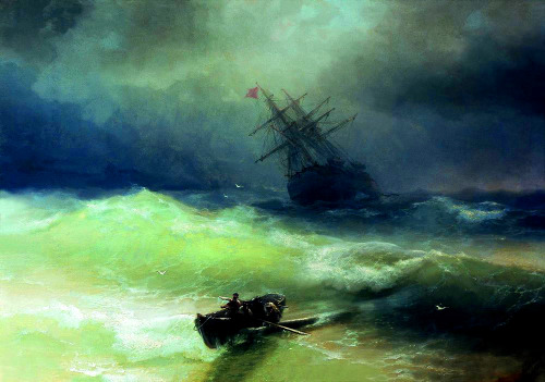 nigra-lux:AIVAZOVSKY, Ivan (1817-1900)The Tempest...