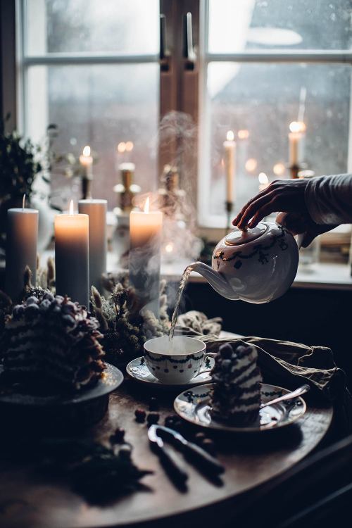 sweetoothgirl:Gluten-free Christmas Waffle Cake with Hazelnuts...