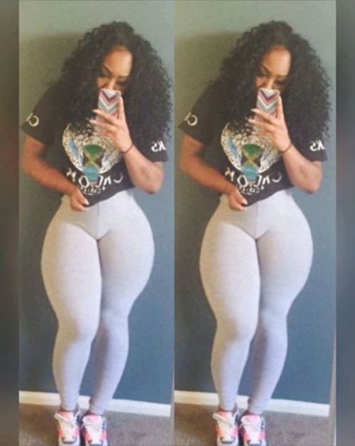 widehips-phatass:Thick ebony selfie #thickthighs