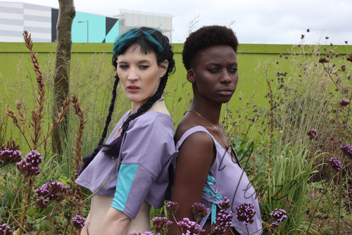 Yemzi sportslux womenswear fashion ss15 organiccotton models blackandwhite London onlocation ethical fresh blueeyes urban darkskine AmyWoodman JaliciaNightengale
