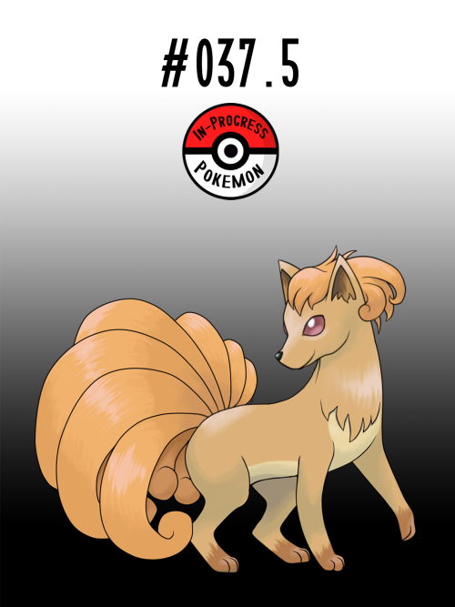 #037.5 - Vulpix are born with a single, white tail, which...