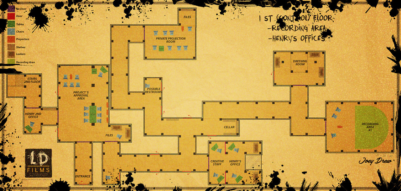 Bendy And The Ink Machine Map Layout