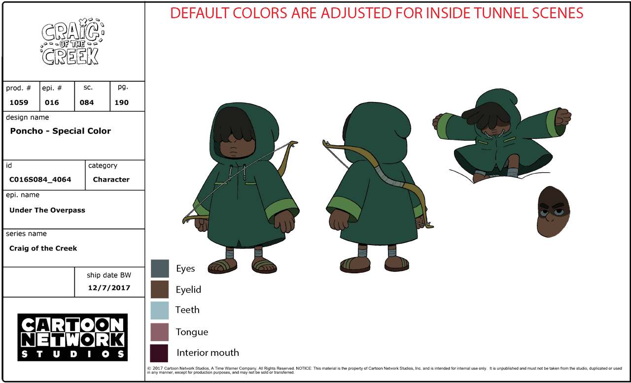 Poncho - Model Sheet from Under The Overpass
Design by Benjamin Anders
Color by Carolyn Ramirez