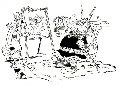 Illustrations I did for the end credits of Asterix and the...