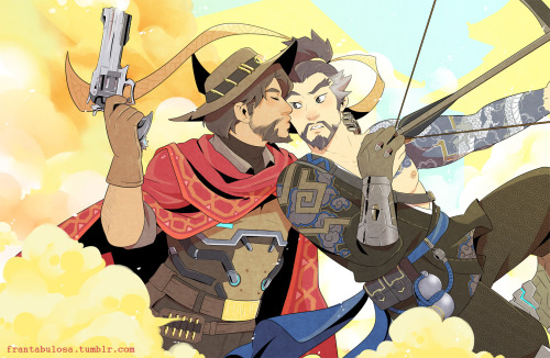 frantabulosa:I wanted to draw a McHanzo print for myself...