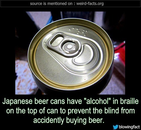 Image result for braille beer cans japan