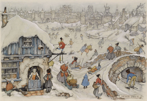 geritsel:Anton Pieck - cosy Dutch winterscapes