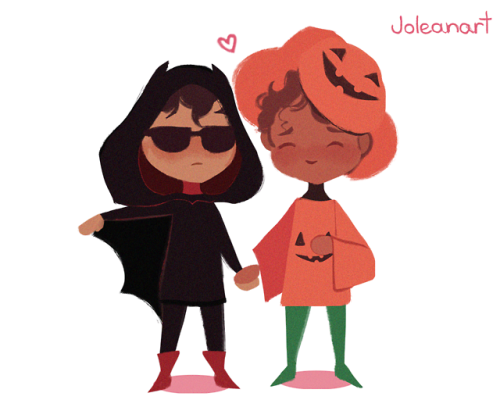 joleanart:nico wanted them to wear classic halloween outfits,...