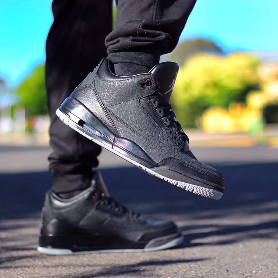 jordan 3 flip on feet