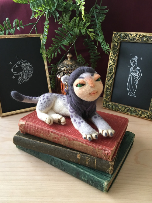 A sphinx has been needle felted into existence! Instagram